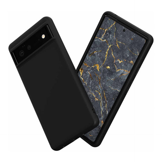 RhinoShield Case Compatible with [Pixel 6] | SolidSuit - Shock Absorbent Slim Design Protective Cover with Premium Matte Finish 3.5M / 11ft Drop Protection - Classic Black