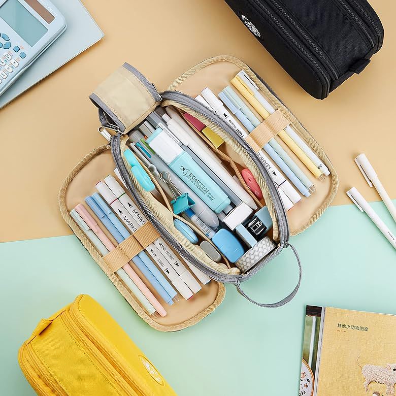 Pencil Case Large Capacity Pencil Case Pencil Case Pencil Case Pencil Bag Pencil Bag Stationery Bag Makeup Bag for School & Office Women Girls