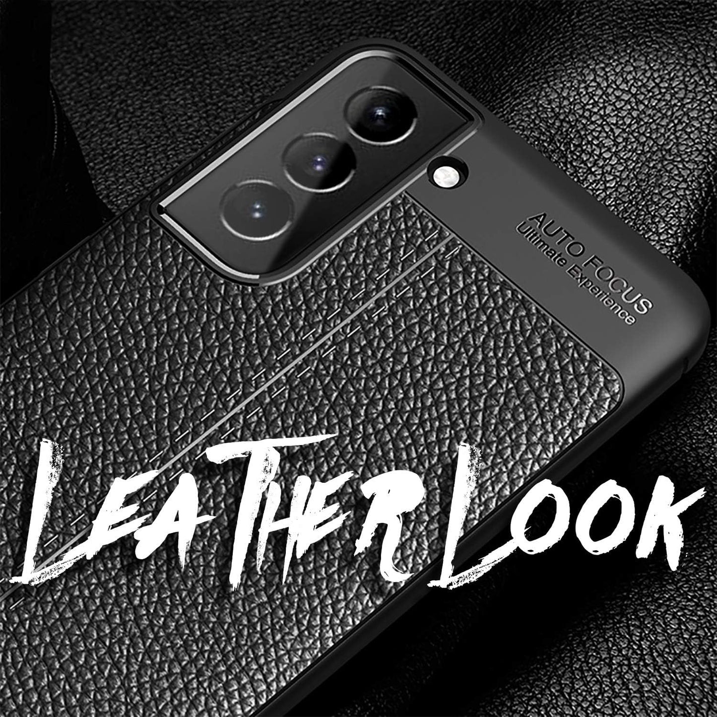 Design Case Compatible with Samsung Galaxy S21 Plus, Leather Look Stylish Mobile Phone Case, Shockproof Silicone Protective Case, Slim Phone Back Cover Skin, Thin Mobile Phone Case Cover