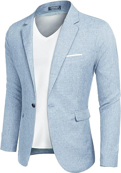 Men's Suit Jacket, Sporty Leisure Blazer, Regular Fit Men's Suit, One Button Business