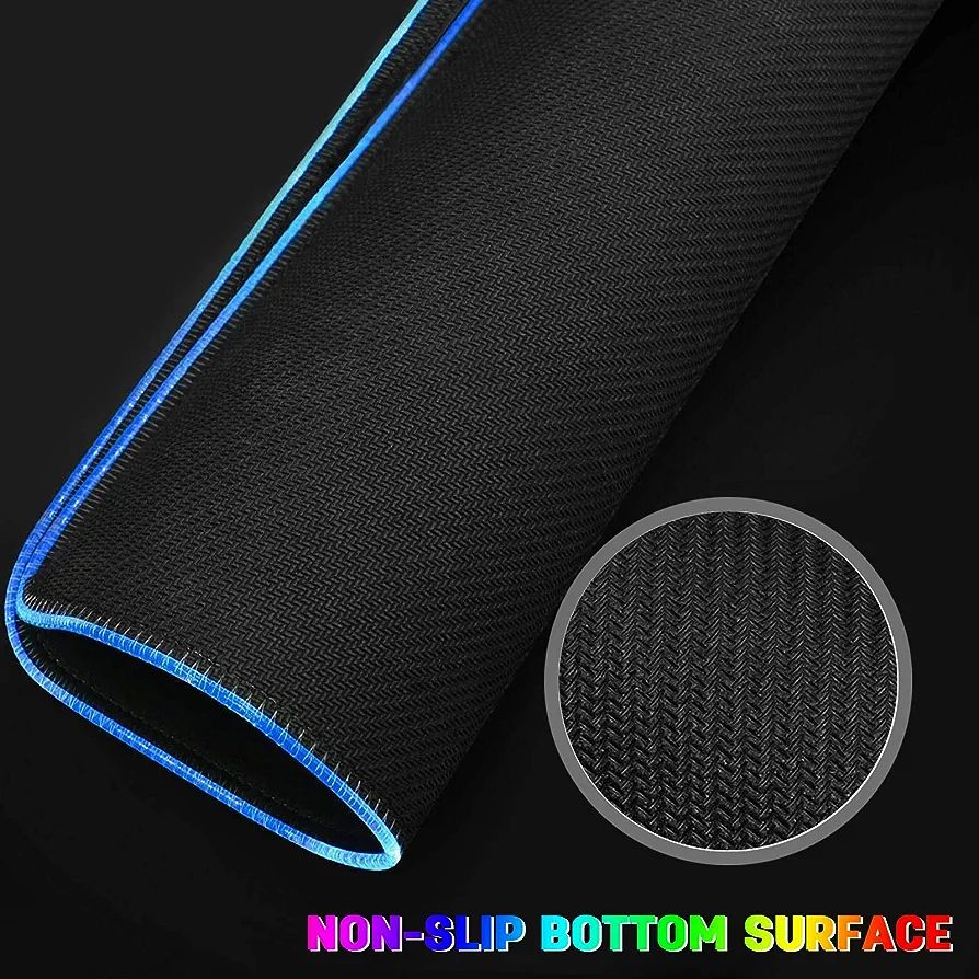 Large RGB Gaming Mouse Mat, Mouse Pads, 800x300x4 mm, Led Mousepad, Soft, Computer Keyboard, Mice, Mat for MacBook, PC, Laptop, Desk Gaming, Beast