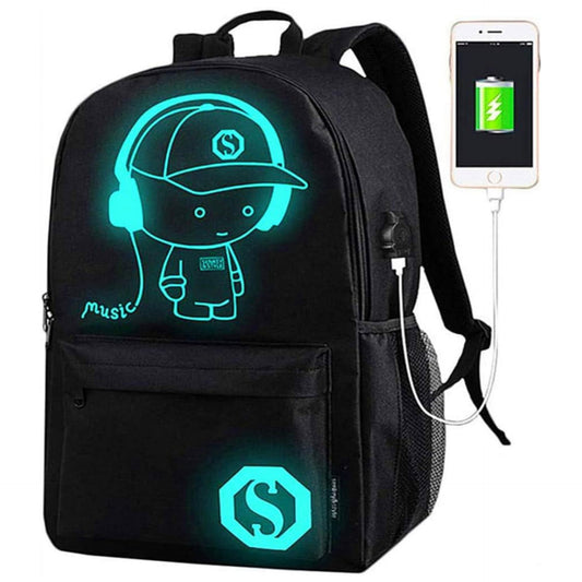 Glowing Backpack For Men & Women, Shoulder Strap Backpack for hiking, School, College (29 x 17 x 48 cm)