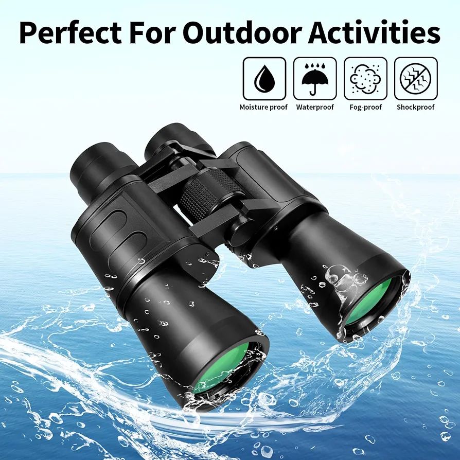 10 x 50 Binoculars for Adults, High Performance Binoculars for Astronomy, Portable Compact Binoculars, Binoculars, Bird Watching, Stargazing, Travel, Sightseeing, Outdoor, Sports, Concert