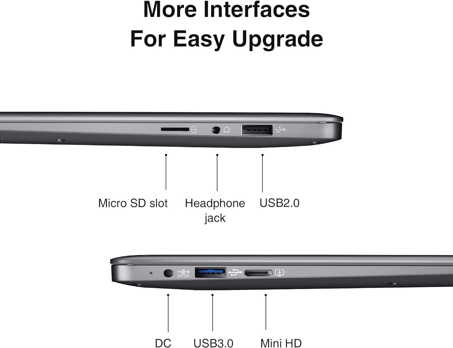 Coolby Laptop Windows 10 Pro 14" 6GB RAM 128GB SSD Intel Gemini Lake J4005 Processor up to 2.7GHz Available on Windows 11 Support Mini HD WiFi USB 3.0 BT4.2