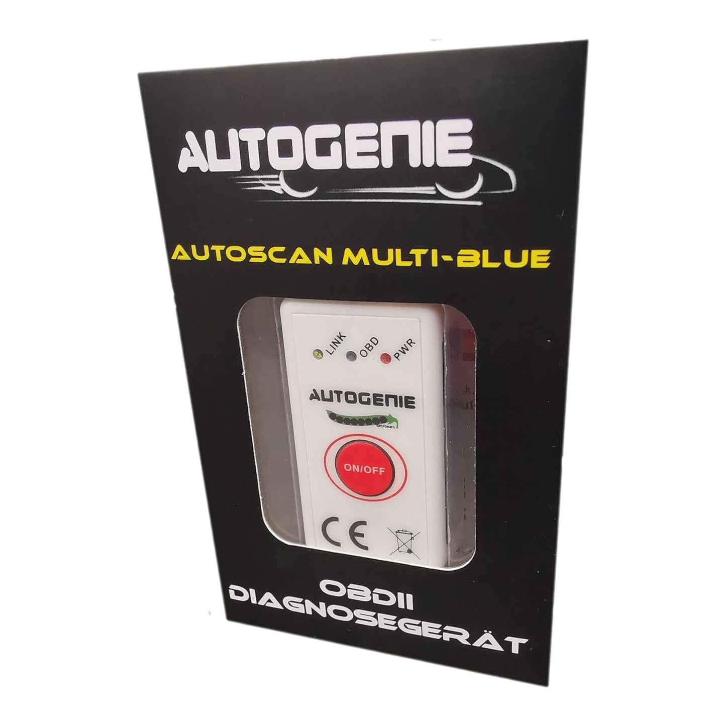 Autogenie Multi-Blue 2021 OBD2 for iOS & Android Bluetooth 4.0 Real Time Data HUD OBD-2 Diagnostic Device Torque Car Error Memory Read Erase