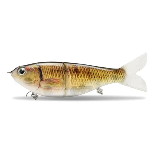 Lure Slow Sinking Glide Bait with Fur Tail Lifelike Fishing Tackle for Trout Shad Bass Musk