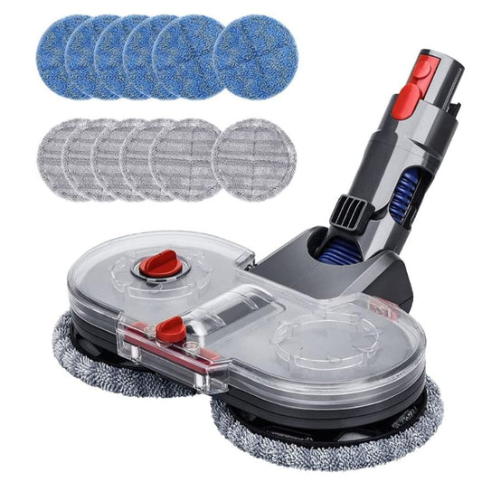 Only Electric Mop Head Attachment Compatible with Dyson V15, V11, V10, V8, V7 Vacuum Cleaner with Removable Water Tank, 12 Washable Mop Pads