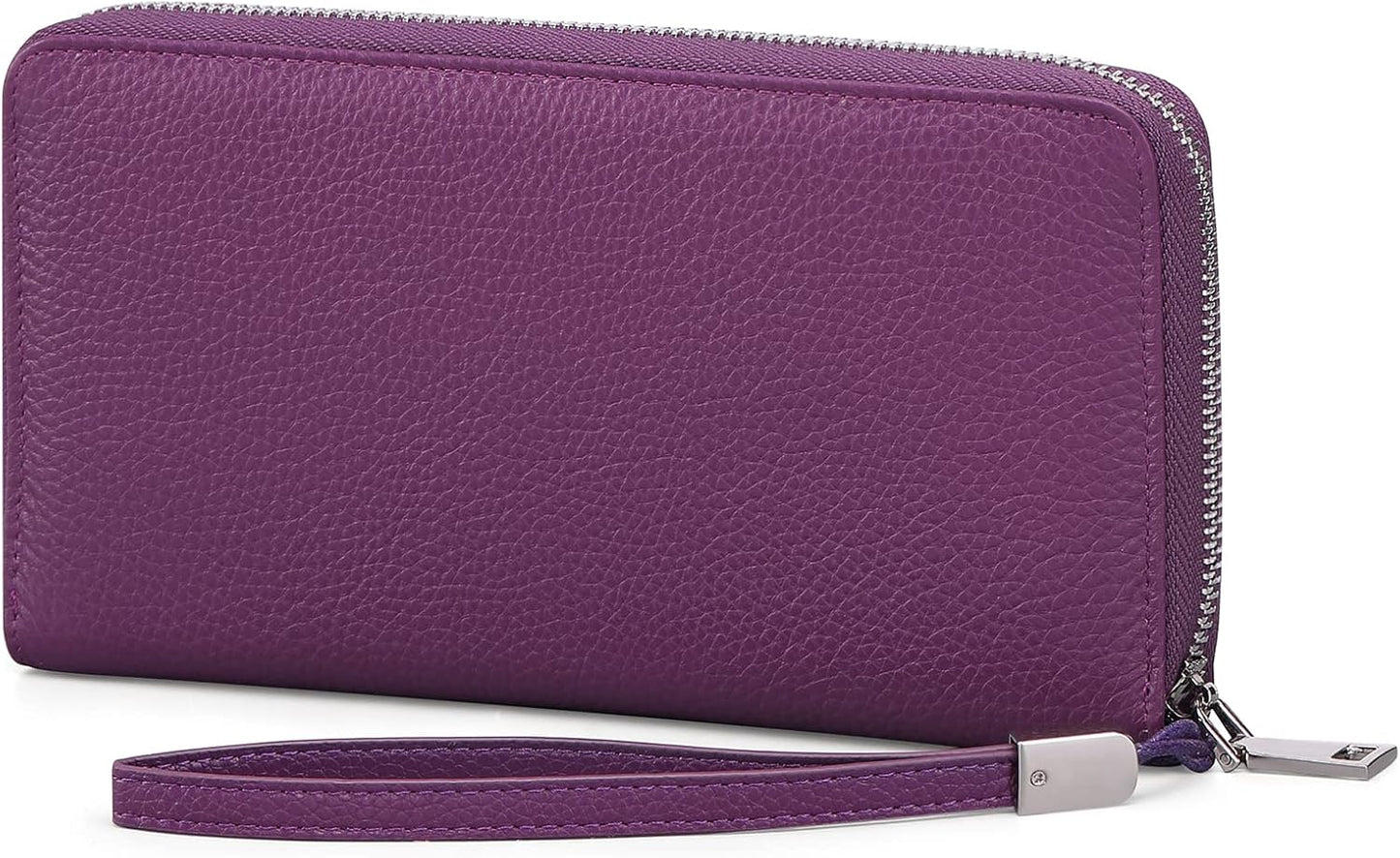 Women Leather Wallets RFID Blocking Zip Around Credit Card Holder Phone Clutch