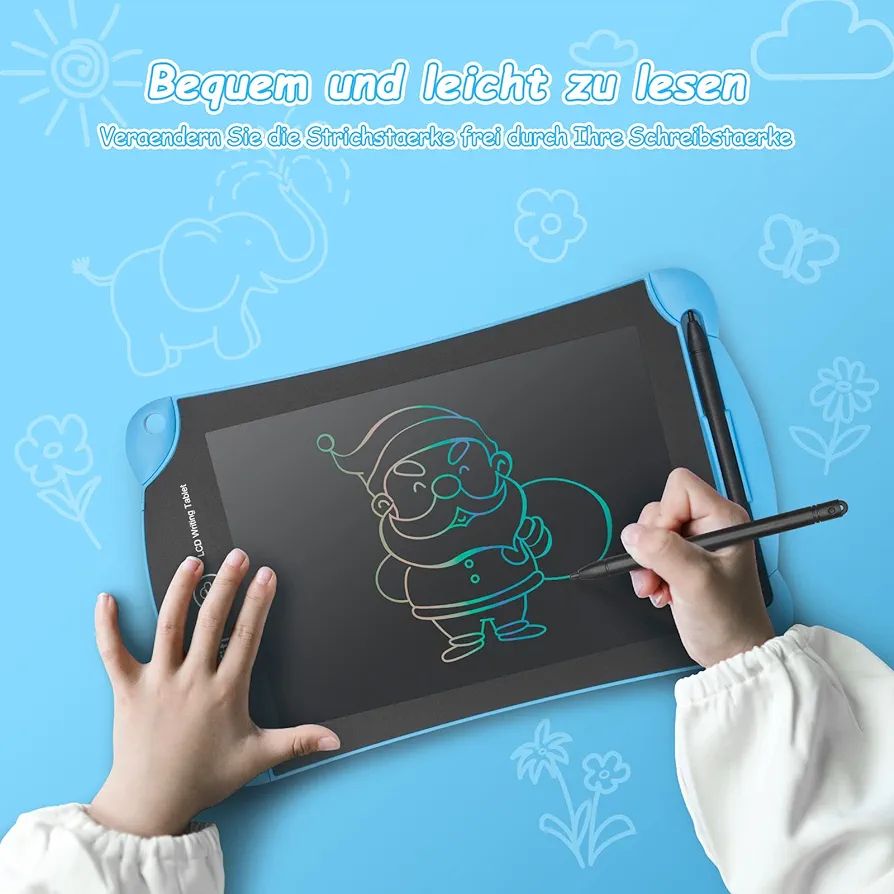 LCD Writing Board for Children, 8.5 Inch LCD Writing Tablet Electronic Writing Board, Painting Board, Magic Board, Children's Drawing Boards, Colourful Screen Writing Tablet, Gift for Children Adults