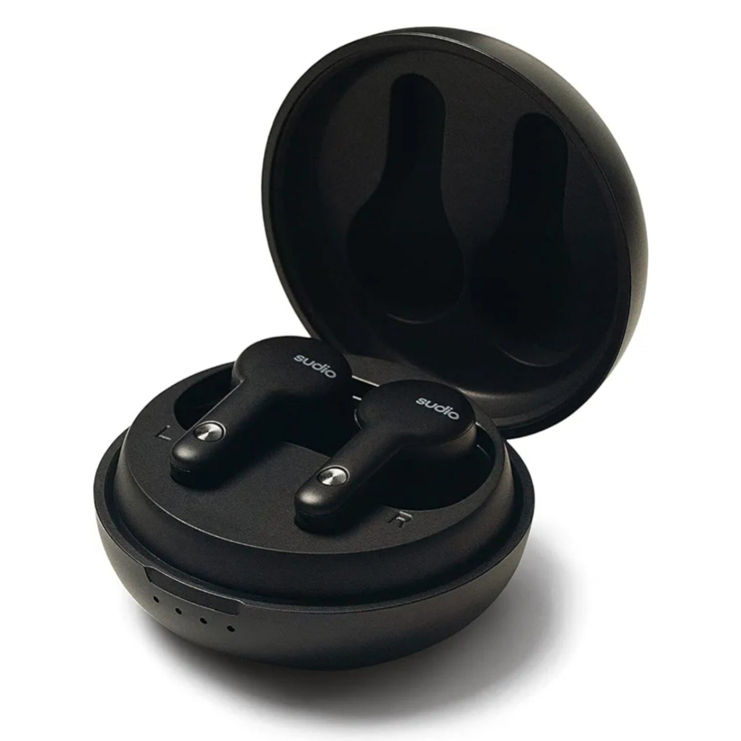 Sudio A2 True Wireless Earbuds with Charging Case, in-Ear Noise Cancelling Headphones with Microphone, Bluetooth 5.2, 30h Playtime, IPX4 Water Resistant (Black)