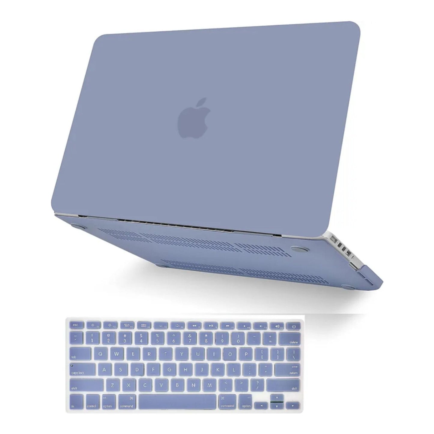 KECC Compatible with MacBook Pro 14 inch Case Cover 2024-2021 Release M3 A2918 A2992 M2 A2779 M1 Pro/Max A2442 with Touch ID Plastic Hard Shell + Keyboard Cover + Sleeve (Purple Fabric)