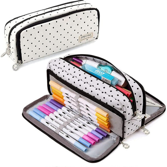 Large Capacity Pencil Case, Pencil Case with 3 Compartments, Pencil Case with 3 Compartments, Large Capacity Pencil Case, Large Capacity Pencil Case, Learning Tools