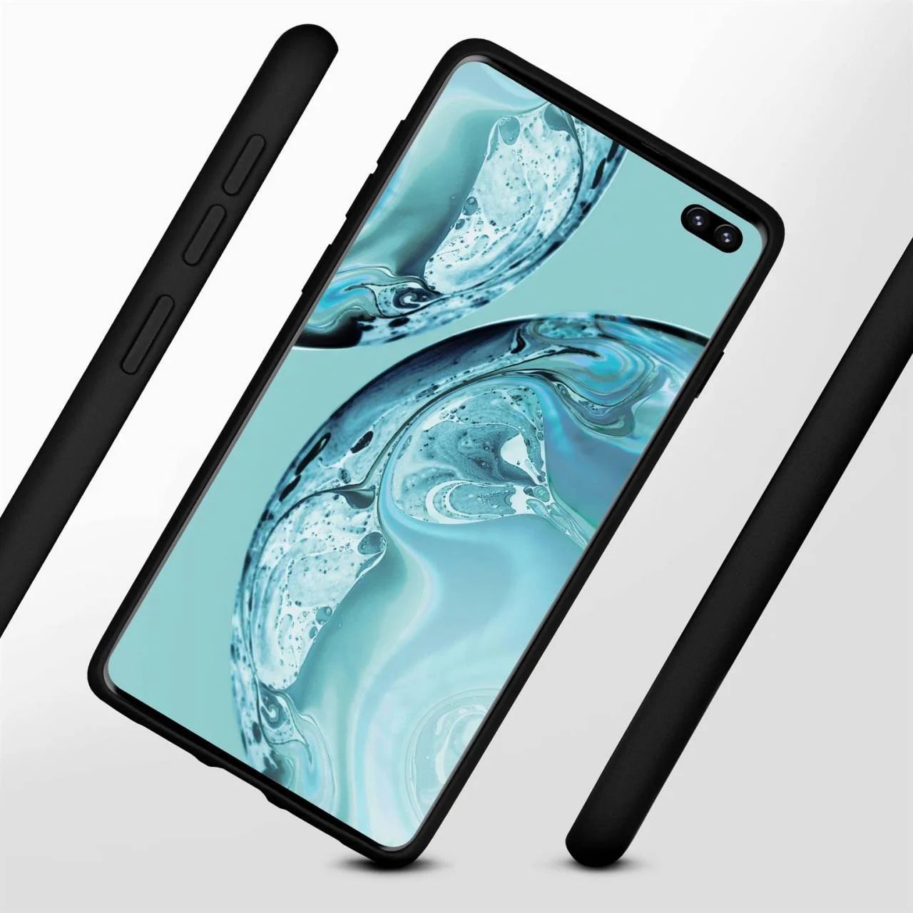 Soft Case for Samsung Galaxy S10 Plus - Soft Silicone Mobile Phone Case with Camera Protection - Onyx Black