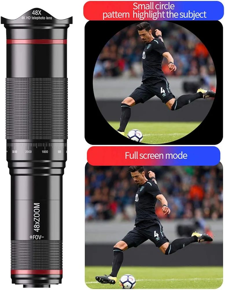 Monocular Telescope - 48x HD Monocular Monocular Telescope with Smartphone Holder & Tripod, Waterproof Monocular for Bird Watching/Camping/Hiking/Travel