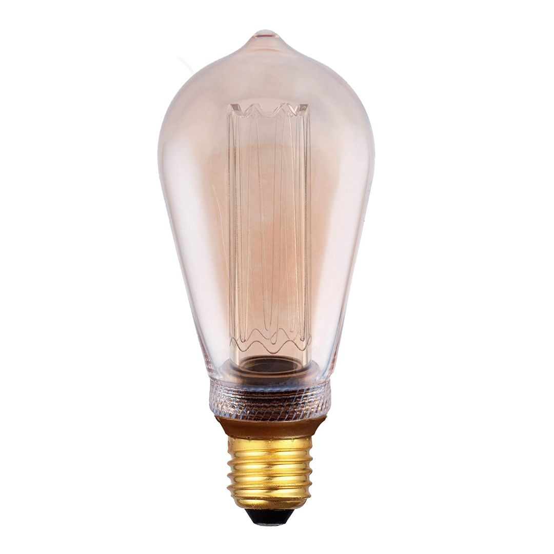 Decorative LED Light Bulbs, Industrial Edison E27 (Very Warm White) No Flickering, Non-Dimmable, Pack of 4