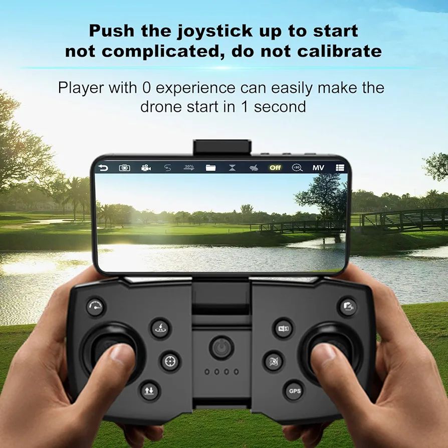 BC10 Professional 1080P Camera Drone, Foldable RC Quadcopter Drone, Suitable for Beginners, with 2 Batteries Flight Time 32 Minutes