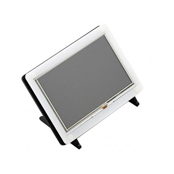 5 inch Resistive Touch Screen LCD (B) with Bicolor Case, 800×480, HDMI, Low Power