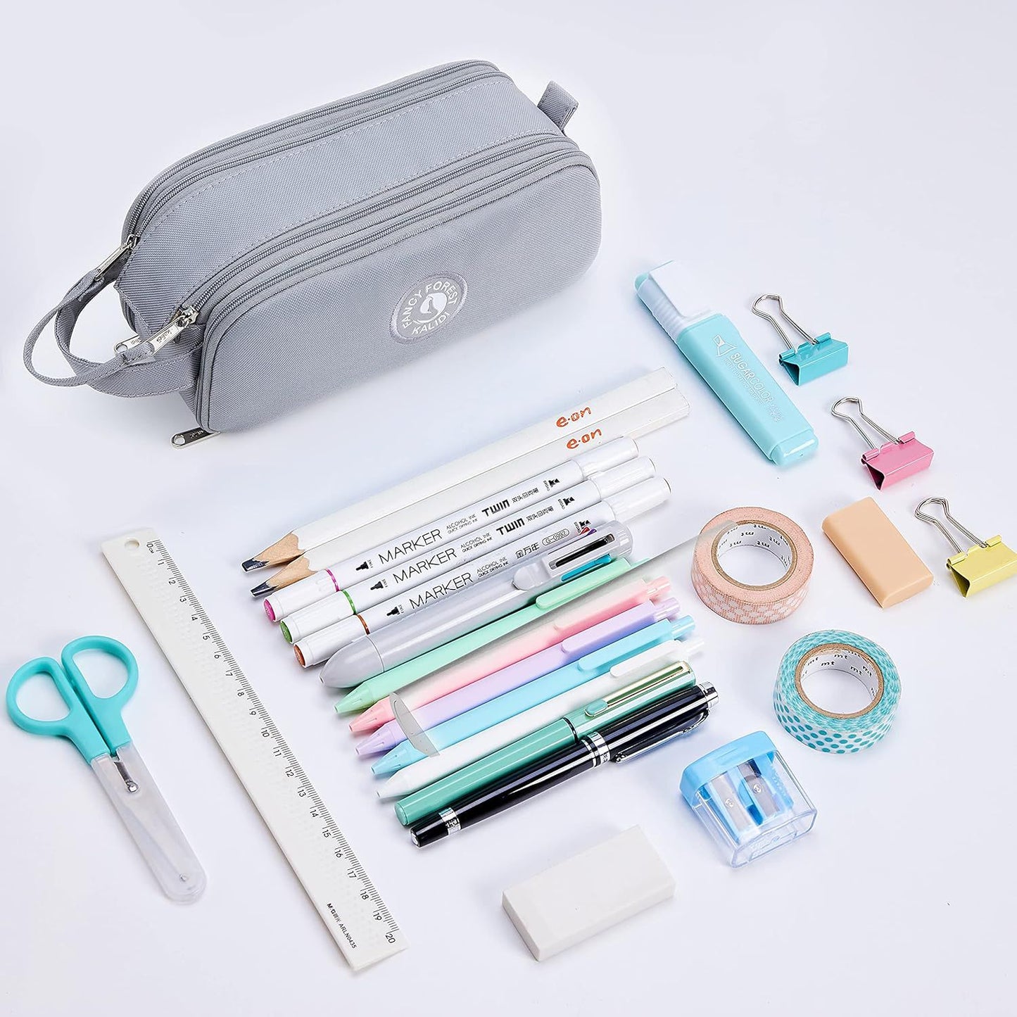 Pencil Case Large Capacity Pencil Case Pencil Case Pencil Case Pencil Bag Pencil Bag Stationery Bag Makeup Bag for School & Office Women Girls