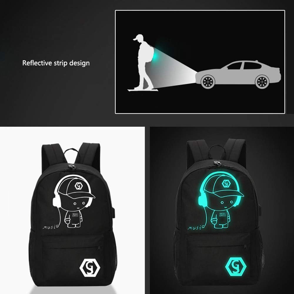 Glowing Backpack For Men & Women, Shoulder Strap Backpack for hiking, School, College (29 x 17 x 48 cm)