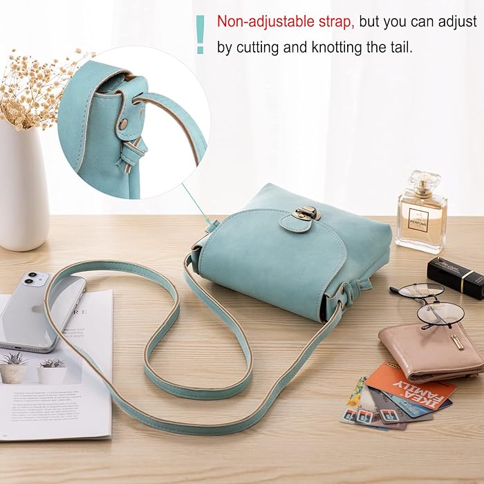 Small Crossbody Bag for Women with Anti Theft Lock PU Leather Women's Cross Body Bags Retro Handbags Shoulder Bag for Ladies Girls Travel Holiday Summer