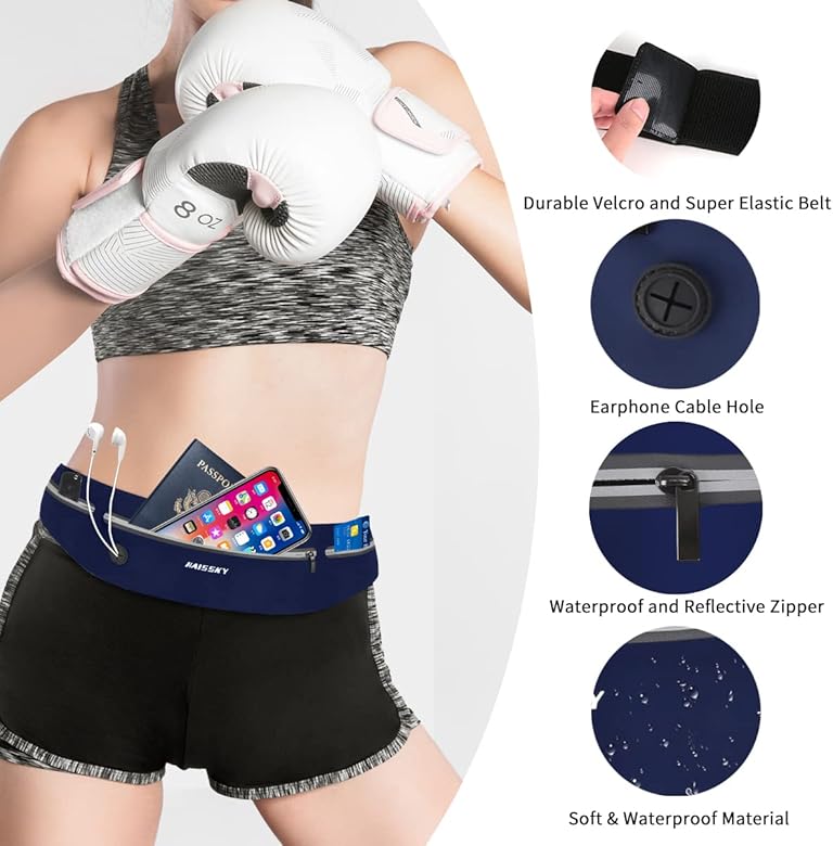 Running Belt, Waist Bag, Sports Running Bag, hip belt, fitness belt, running belt, travel, jogging, cycling, outdoor running belt, mobile phone, for iPhone Samsung