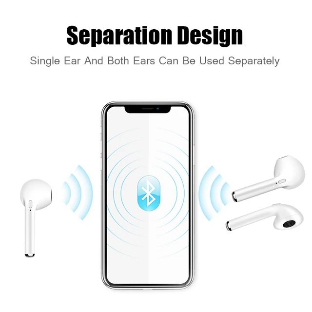 i7s TWS I7 Mini Wireless Bluetooth Earphone Stereo Earbud Headset With Charging Box Mic For iPhone Xiaomi Samsun Smart Phone