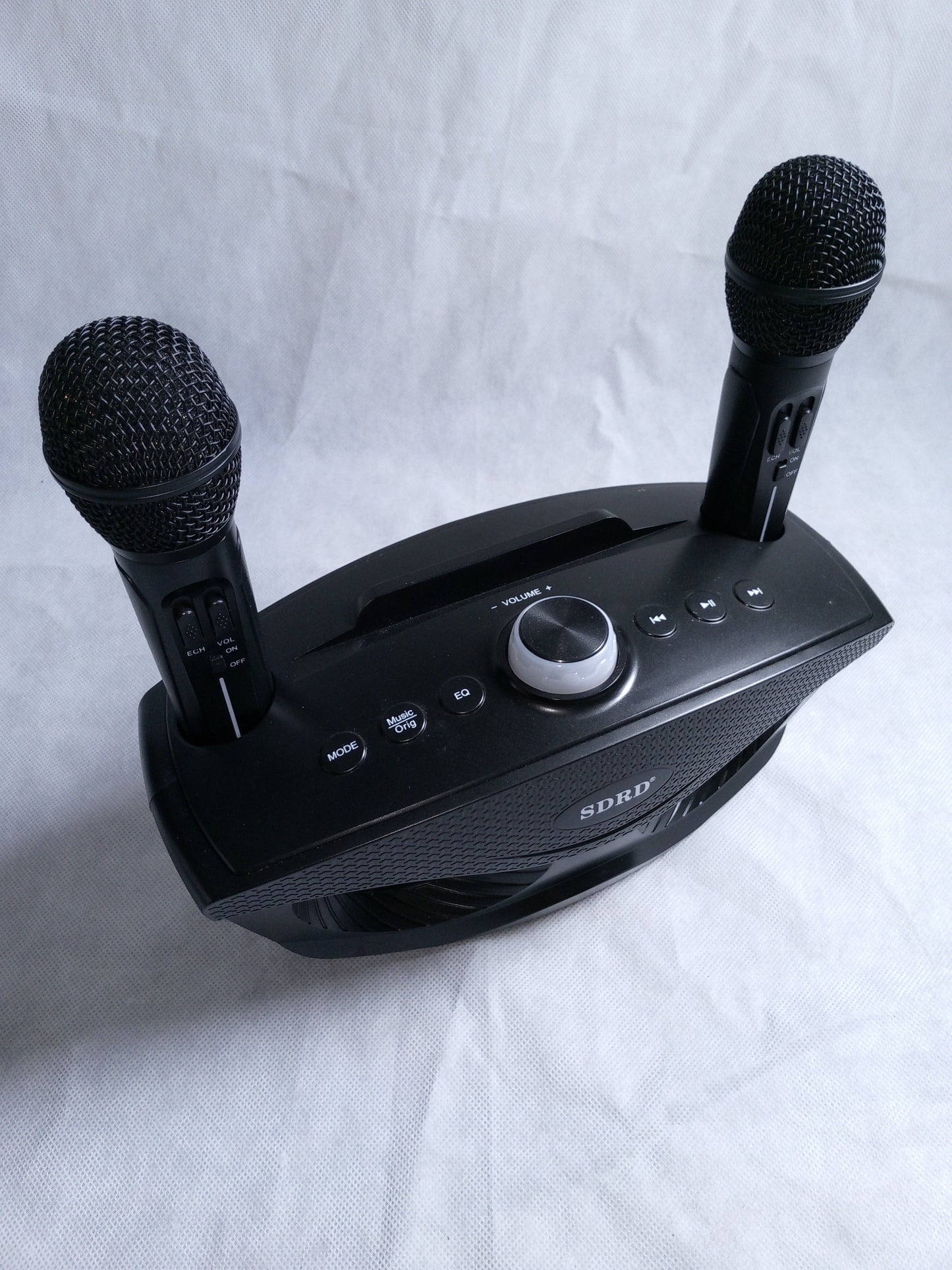 Karaoke Machine Equipped with 2 Microphones Unique Owl Appearance Best Gift for Singing Enthusiasts (Black)