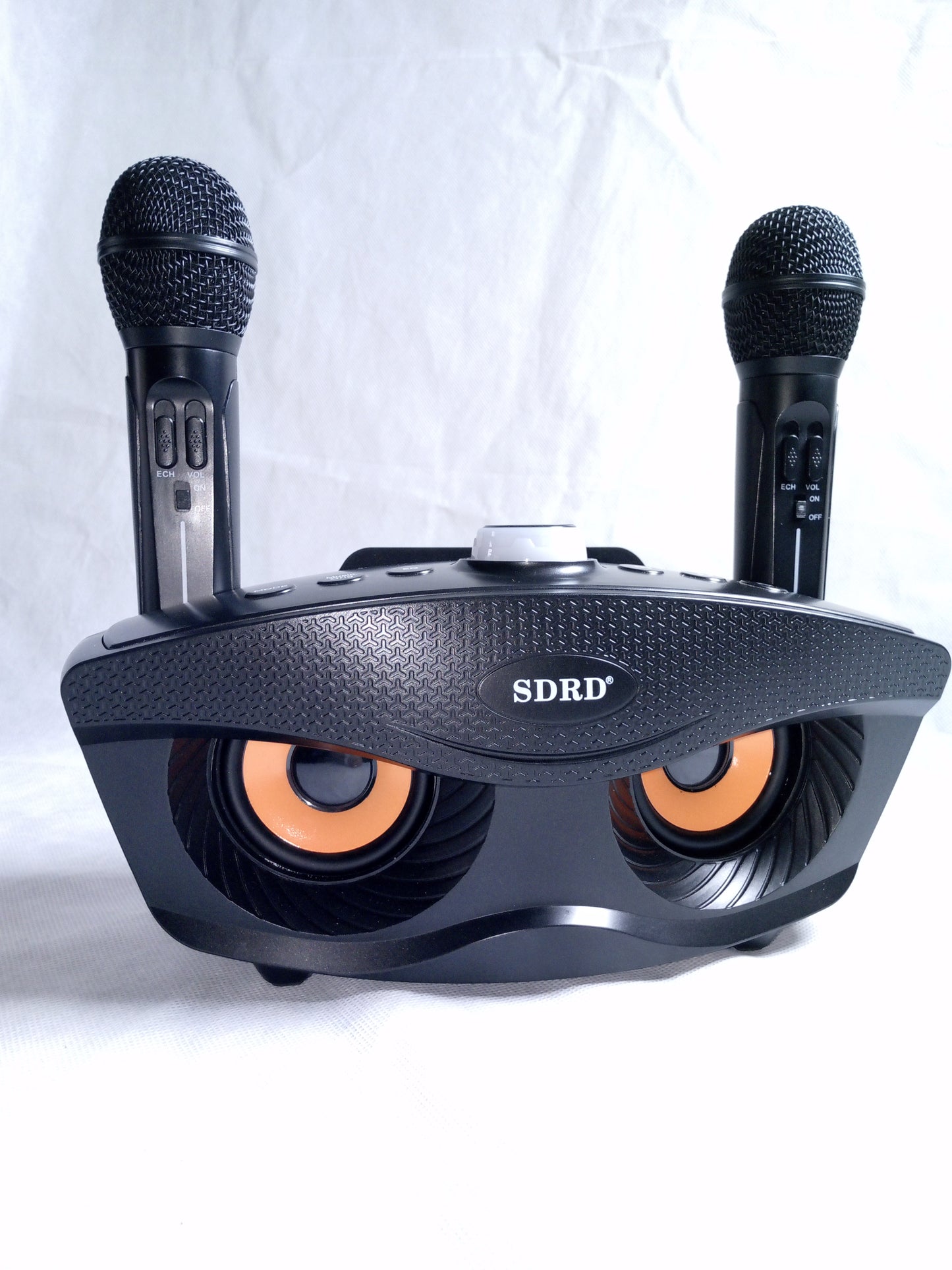 Karaoke Machine Equipped with 2 Microphones Unique Owl Appearance Best Gift for Singing Enthusiasts (Black)