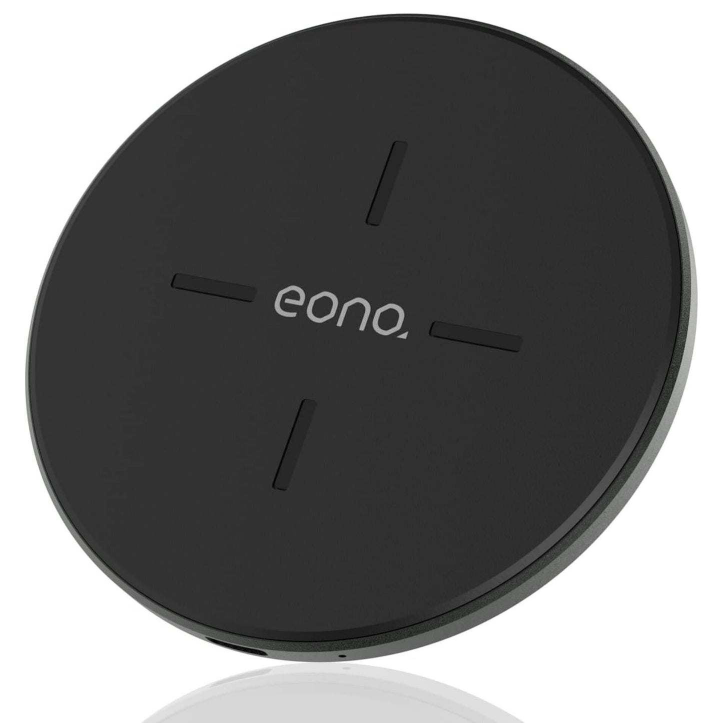 Eono Wireless Charger C1 Qi-Certified 15W Max Super charge Fast Wireless Charging Pad for iPhone 13/12 Mini/12 Pro/12 Pro Max, Galaxy S20/20+/20 Ultra, AirPods Pro(No AC Adapter)