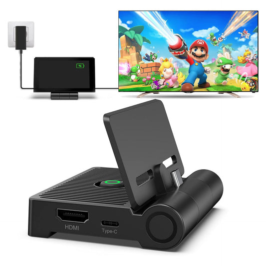 Switch TV Dock for NS Switch/Switch OLED, innoAura Switch Docking Station with Foldable and Portable Design, HDMI, Type-C and USB 3.0 Port