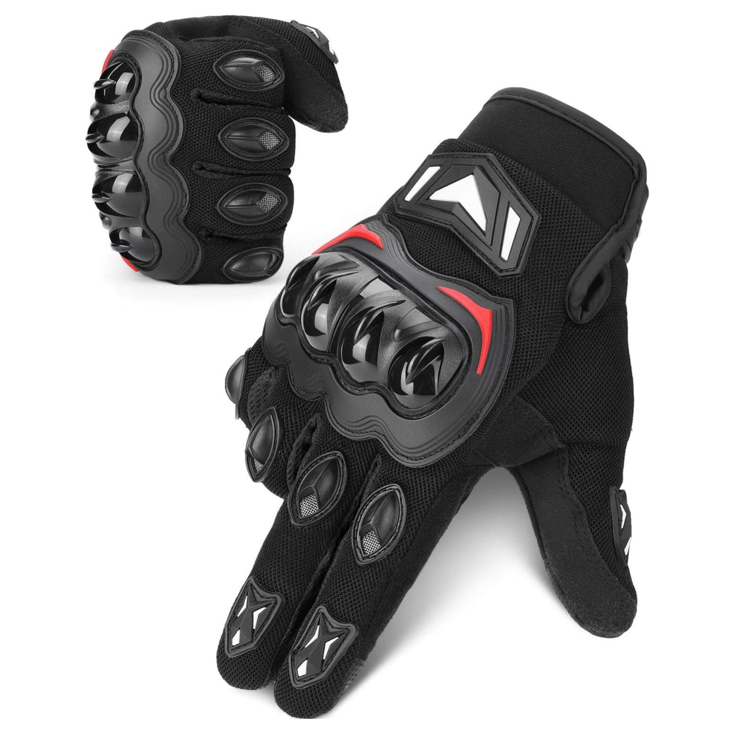 Motorcycle gloves, motorcycle gloves for men with hard ankle protection, breathable sports gloves for men and women, for motorcycling, cycling, scooters