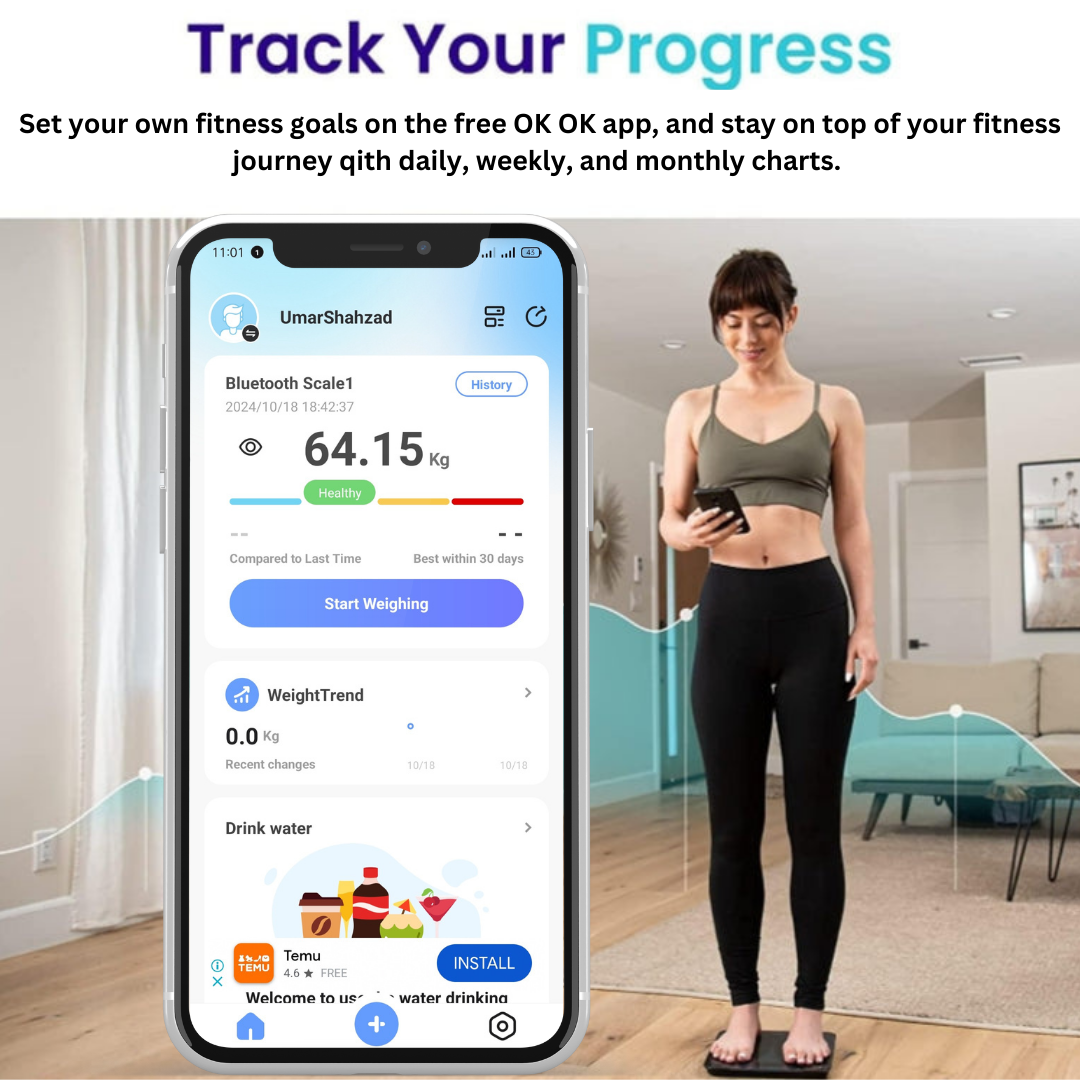 Smart Bluetooth Body Weight Scale