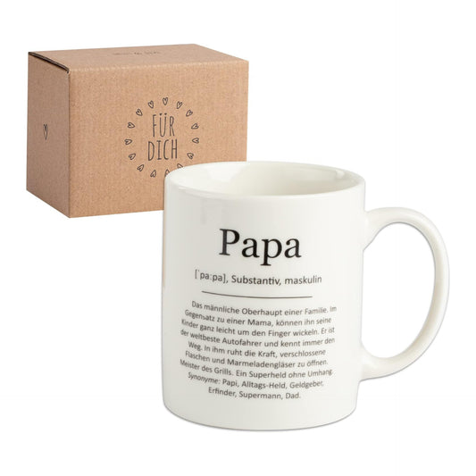 Papa Mug with Saying - Gift Father's Day Mug Dad in Loving Gift Box - Father's Day Gift Mug - Gifts for Men