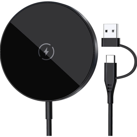 Wireless Charger By Kdely 15 W Magnetic Security Wireless Charger Compatible with iPhone 14/14 Plus/14 Pro/14 Pro Max/14 Plus/iPhone 13/13 Mini/13 Pro/13 Pro Max/12/12 Pro Pro Plus RO/12 Pro Max/Airpods