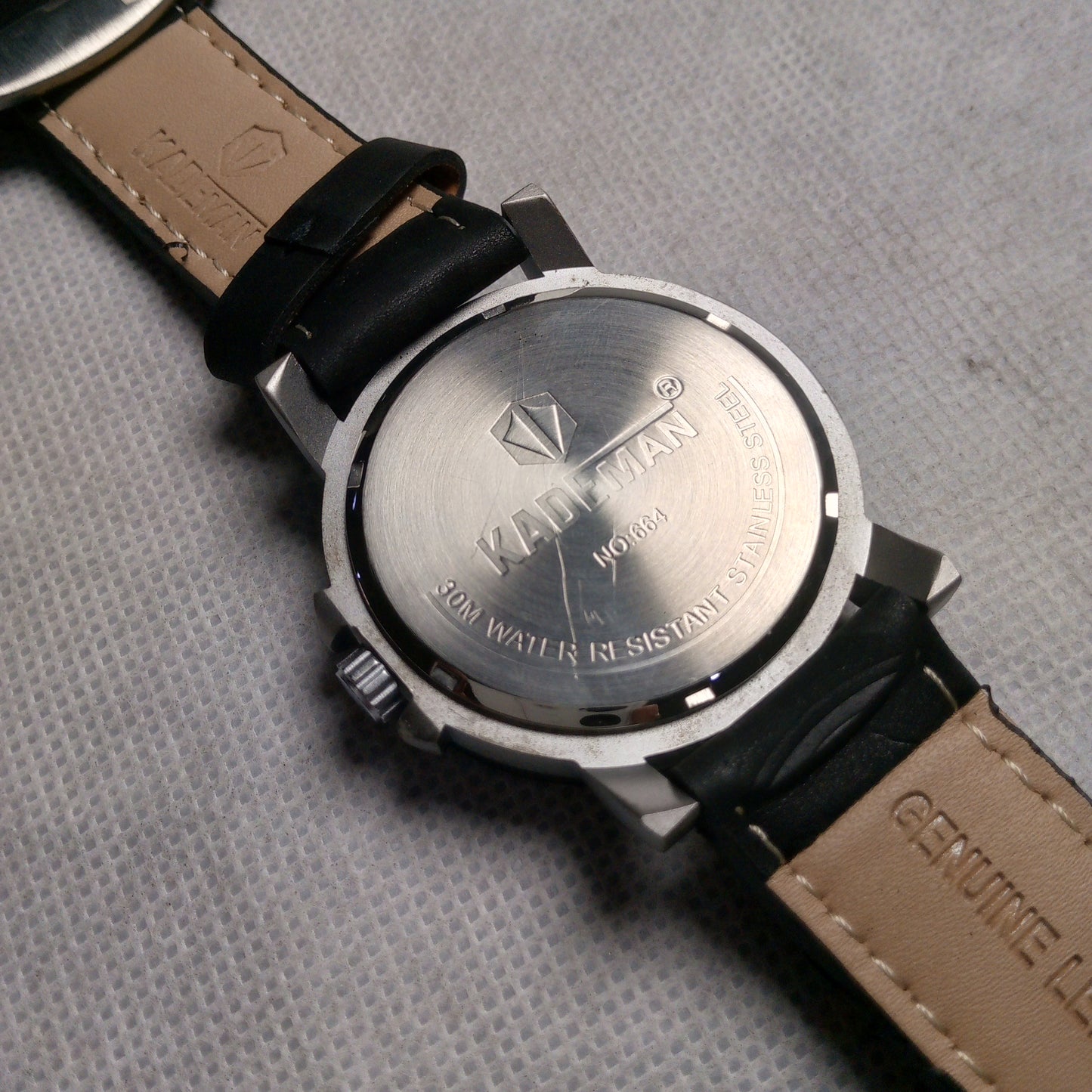 Kademan Watch 664 Analog Leather